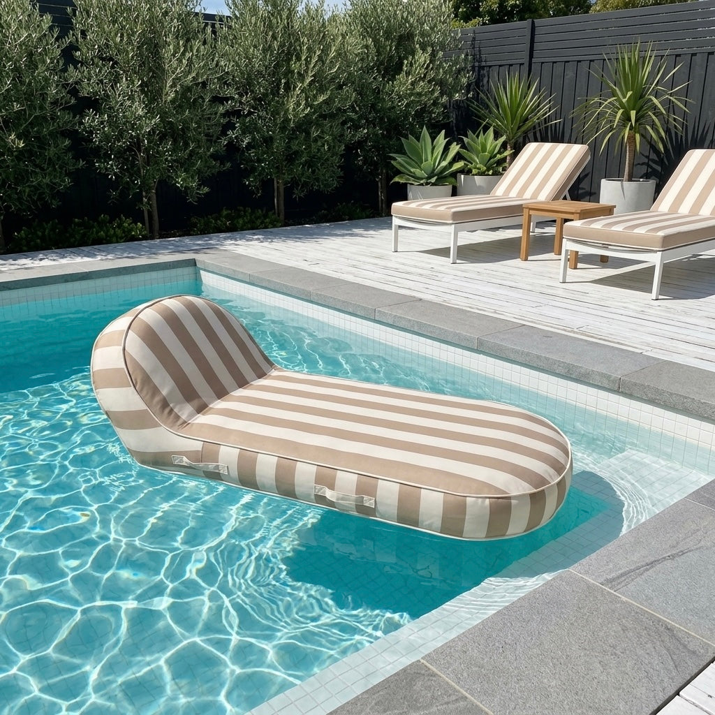 Pool Lounger Float Taupe