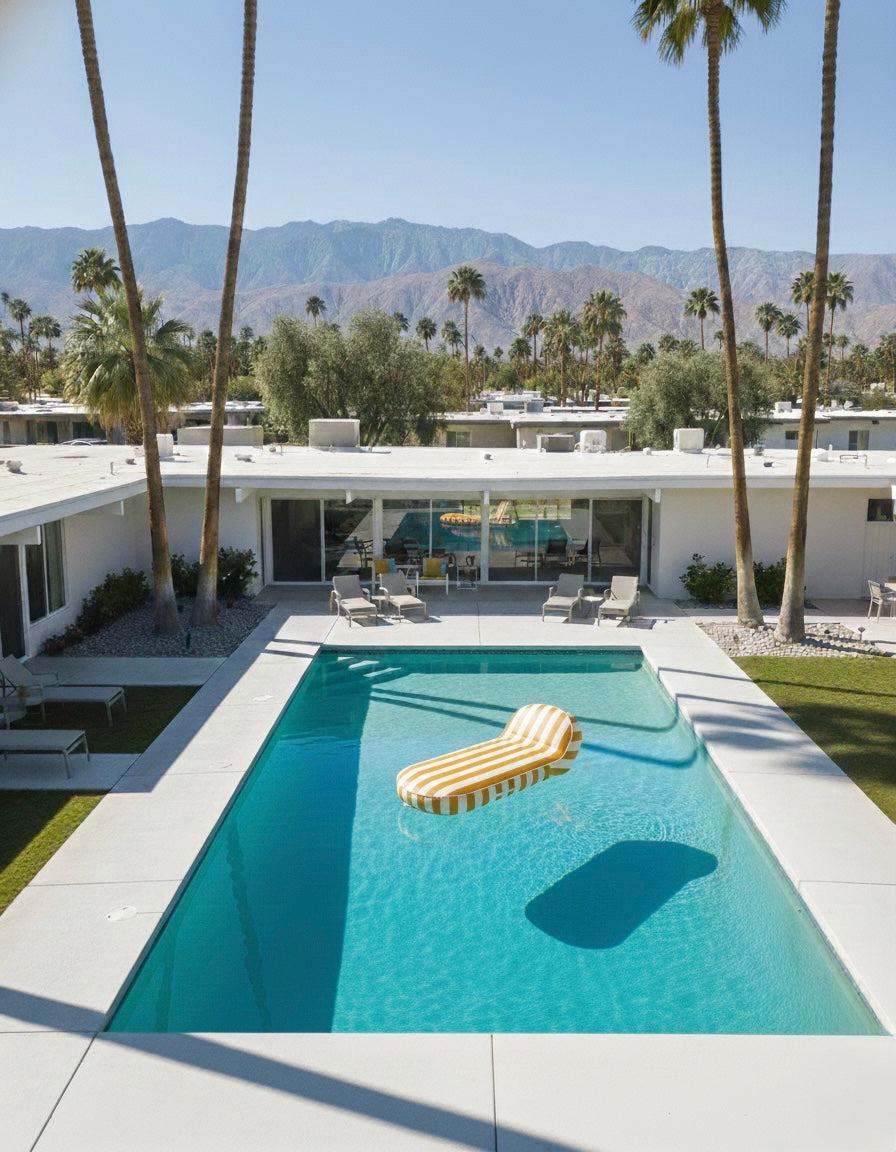 Pool Lounger Float Mustard