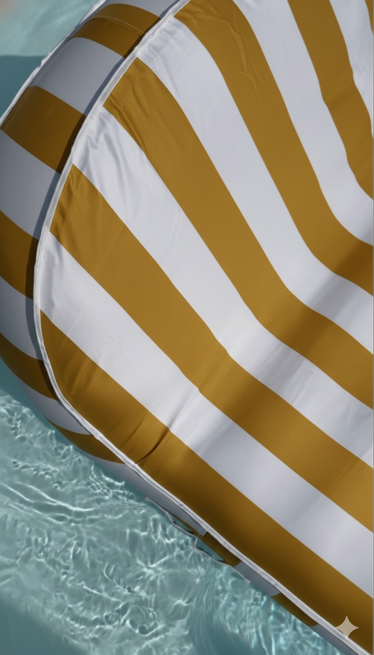 Pool Lounger Float Mustard