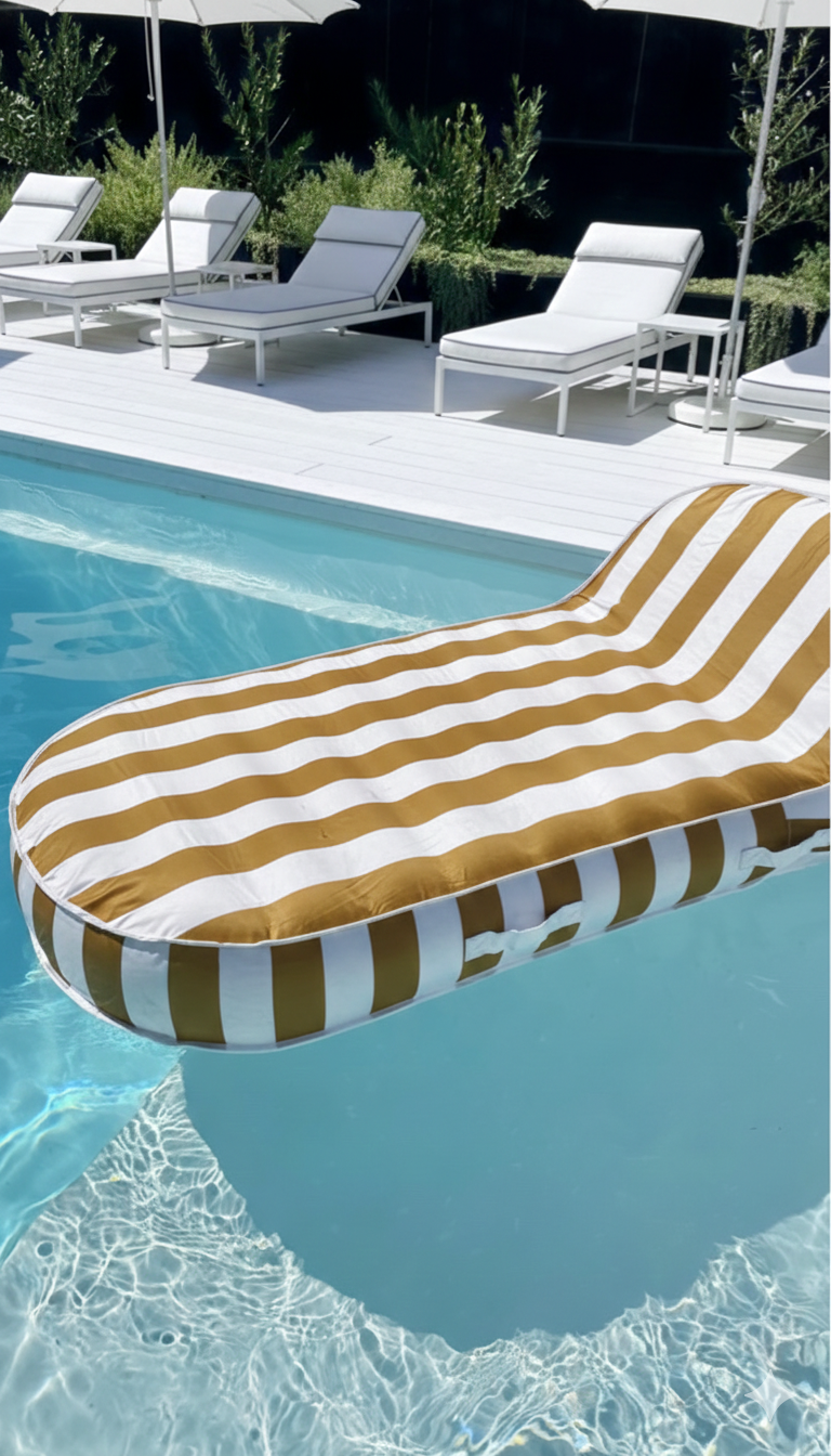 Pool Lounger Float Mustard