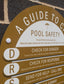 Arch CPR Pool Sign and Pool Rules Combo Mustard