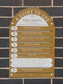 Arch CPR Pool Sign and Pool Rules Combo Mustard