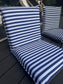 Reclining Sun Lounger Ocean Blue