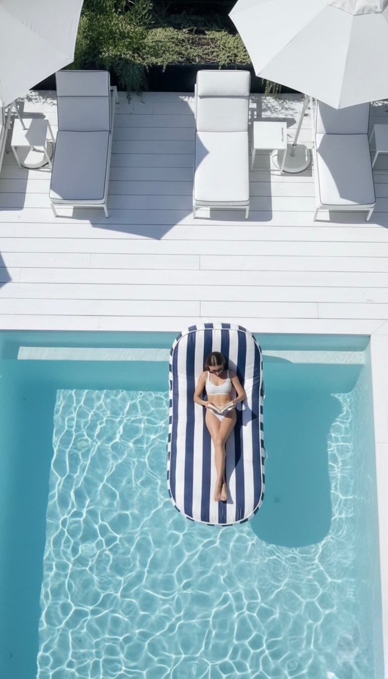 Pool Lounger Float Navy