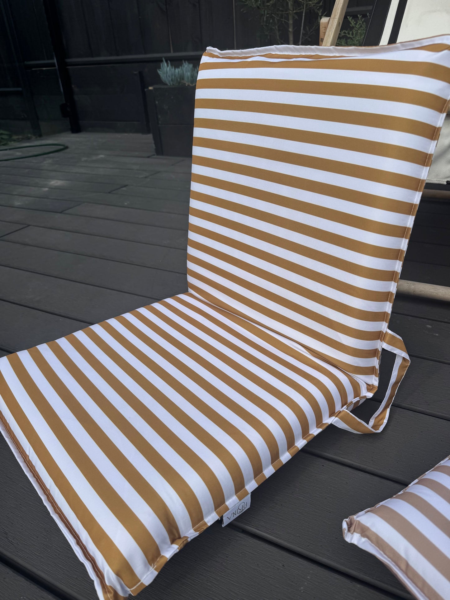 Reclining Sun Lounger Mustard