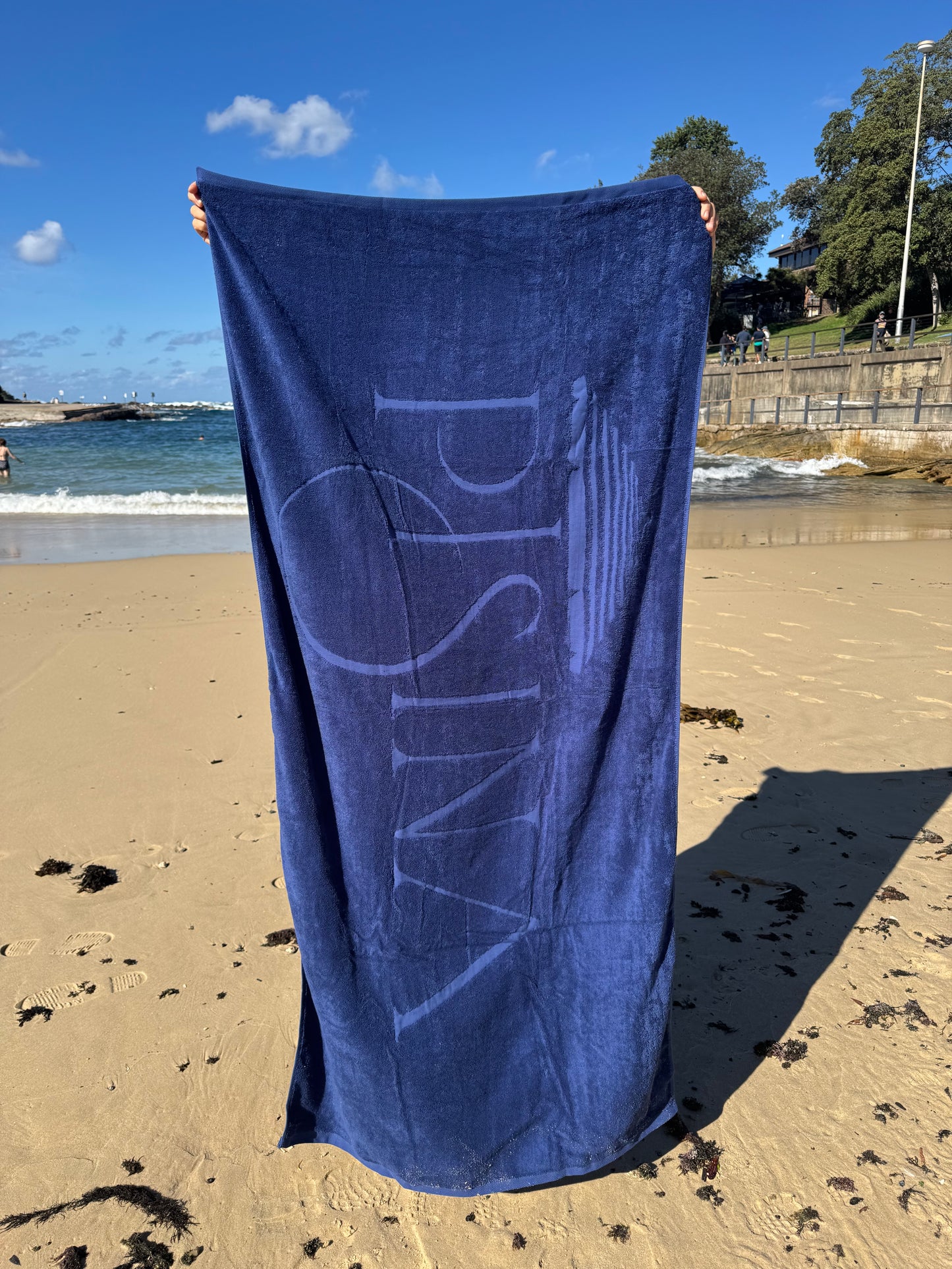 Pisina Oversized towels Navy Blue