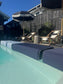 Poolside Cushion Deep Lagoon Blue Large