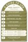 Arch CPR Pool Sign Olive