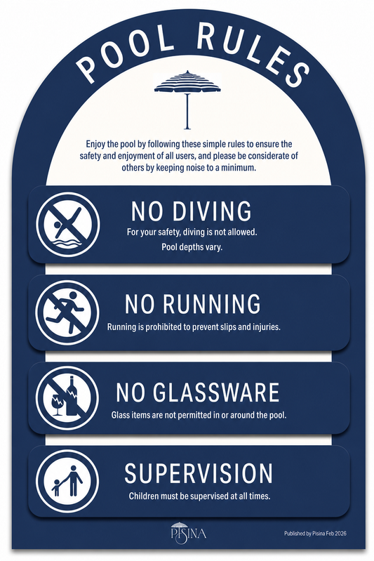 Arch Pool Rules Navy
