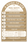 Arch CPR Pool Sign and Pool Rules Combo Taupe
