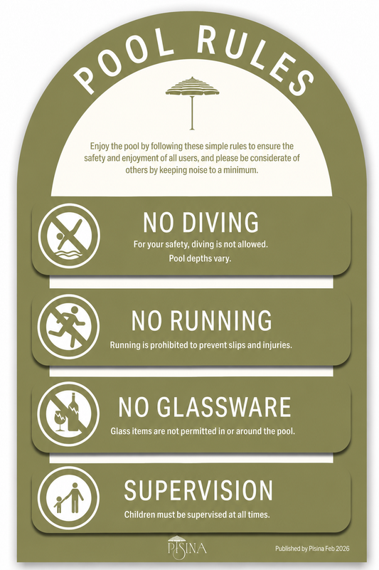 Arch Pool Rules Olive