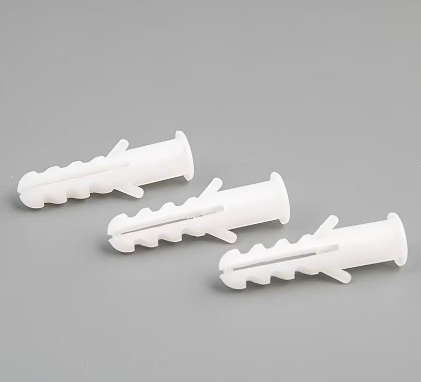 Mounting Kit: Screw Caps, Screws & Wall Plugs