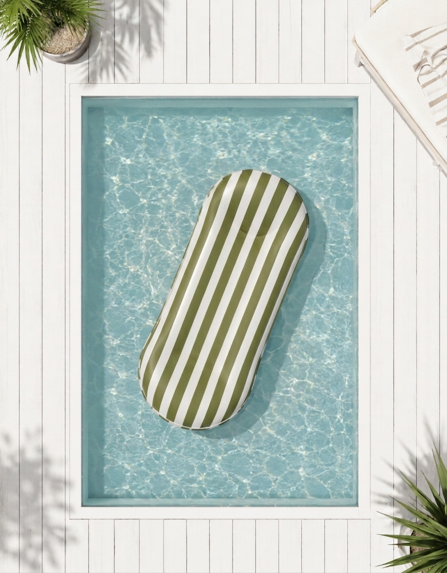Pool Lounger Float Olive