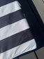 Poolside Cushion Black Stripe Small