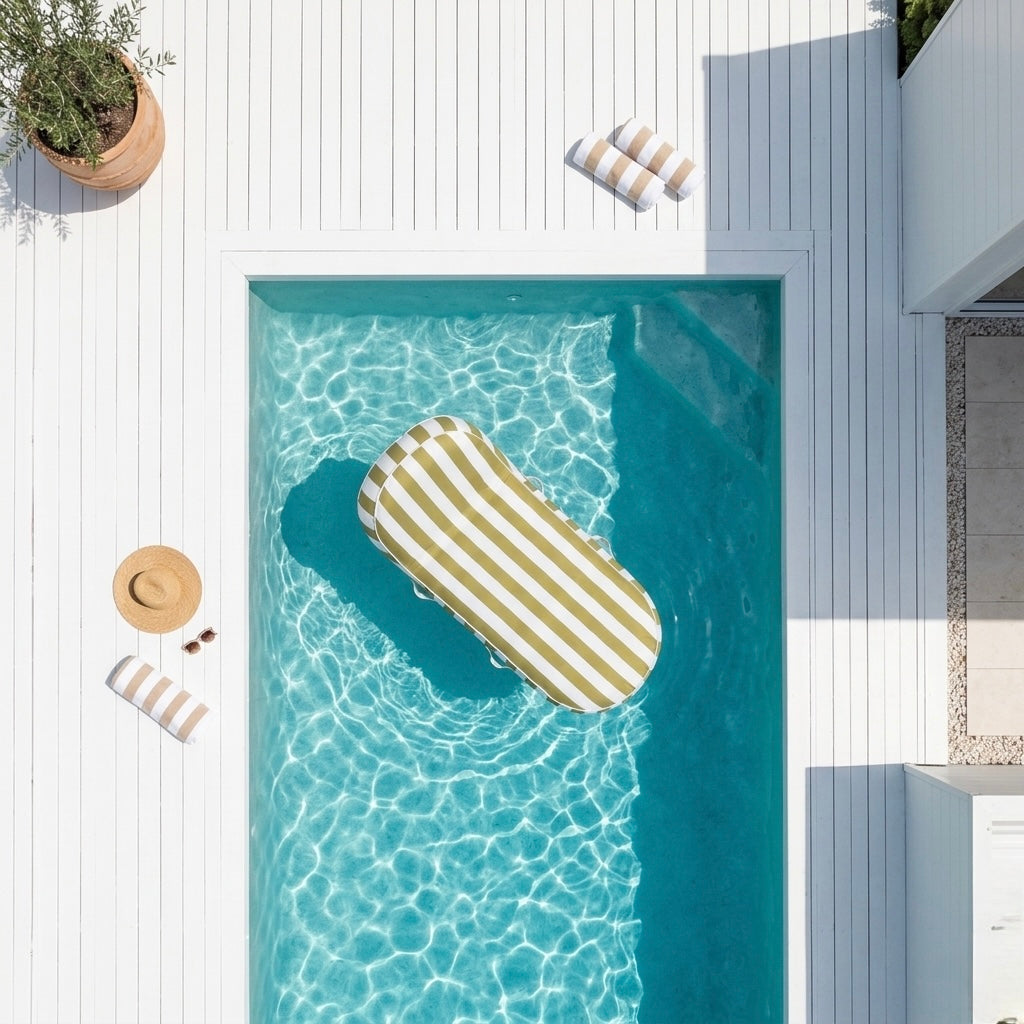 Pool Lounger Float Mustard