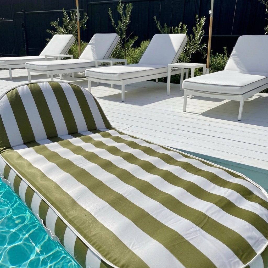 Pool Lounger Float Olive
