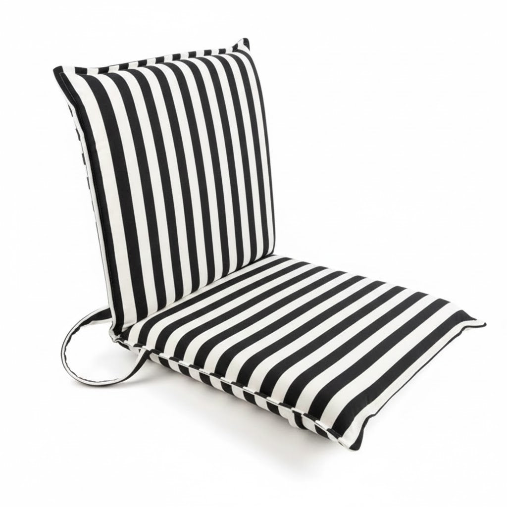 Reclining Sun Lounger Black