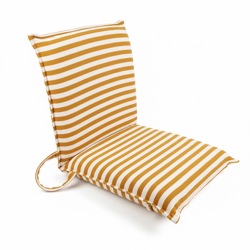 Reclining Sun Lounger Mustard