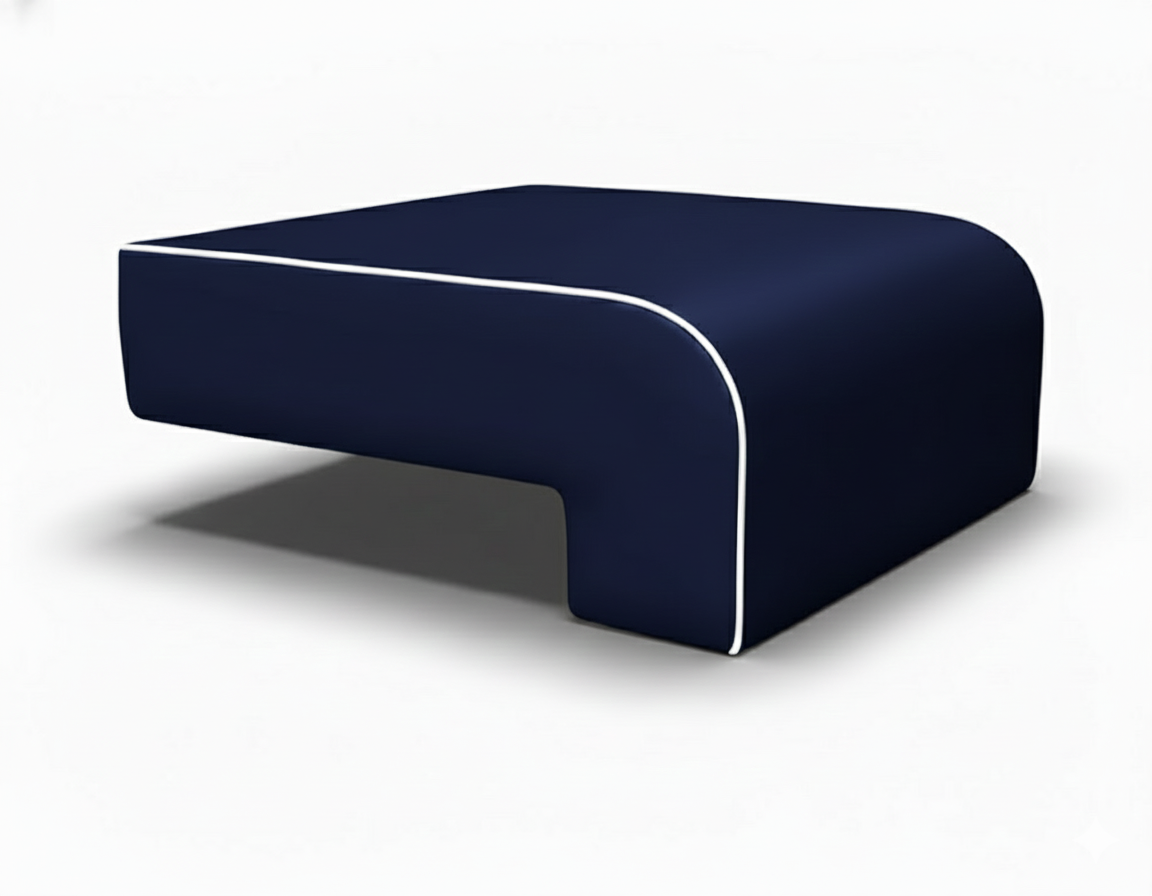 Poolside Cushion Deep Lagoon Blue Small
