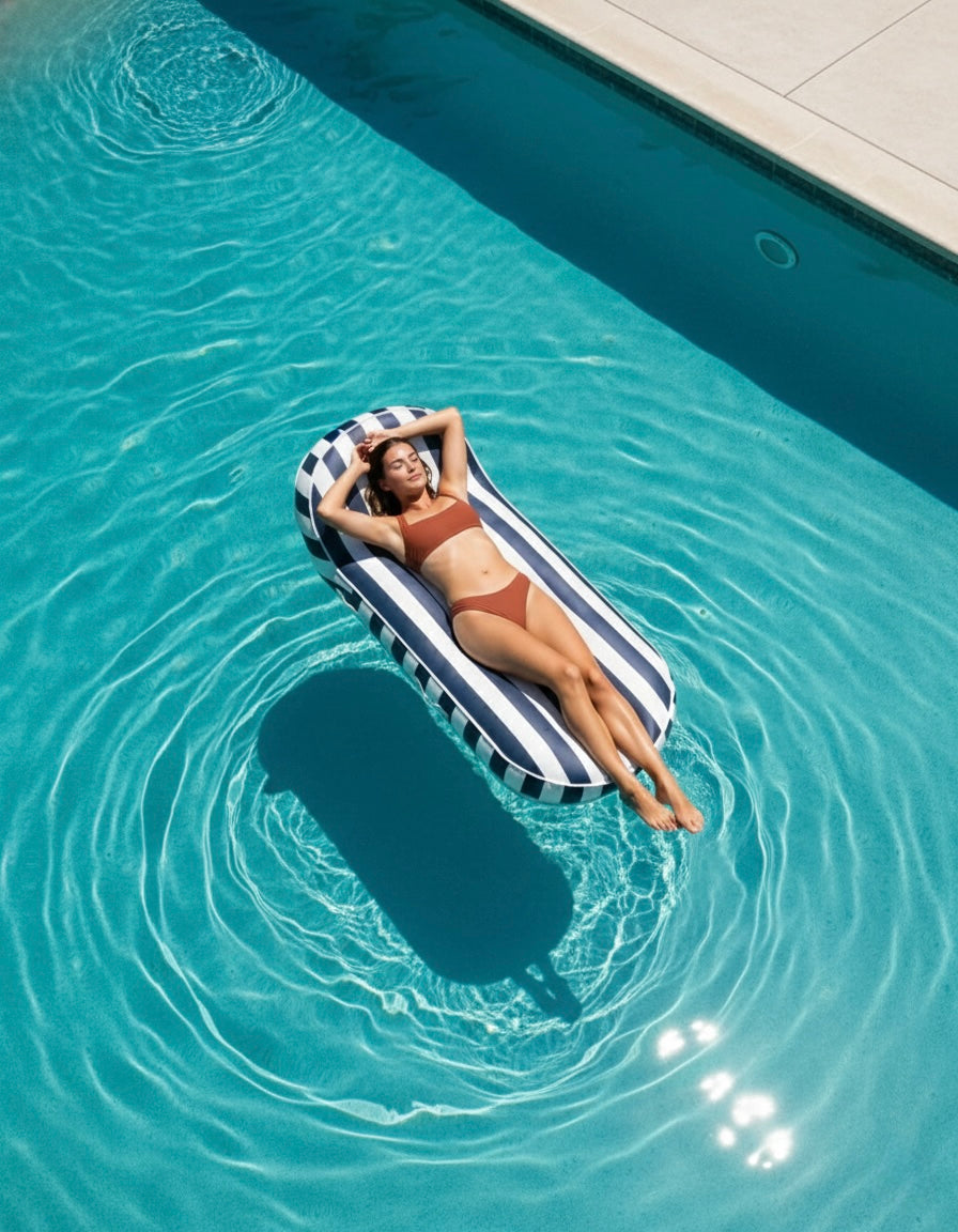 Pool Lounger Float Navy