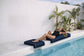 Poolside Cushion Deep Lagoon Blue Small